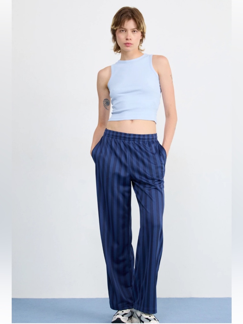 NWT Nike blue striped pants